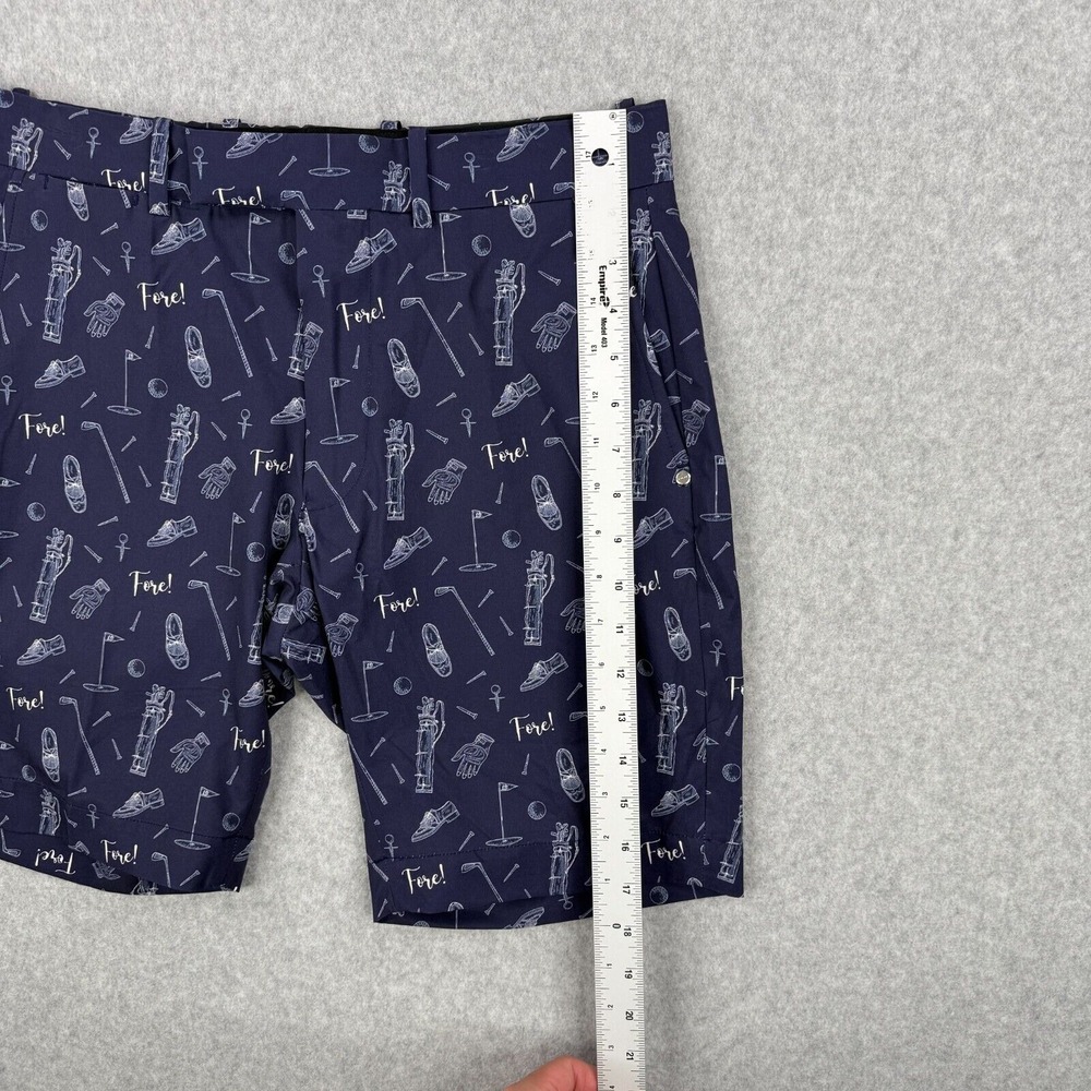 Ralph Lauren RLX Shorts Mens 29 Blue Slim Fit Performance Golf All Over Print - Picture 10 of 13